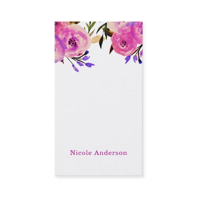 Pink & Purple Bright Modern Floral Chic Bold