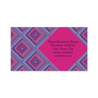 Pink Purple Diamond Pattern Geometric Asymmetrical
