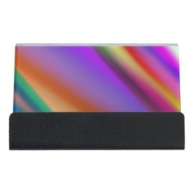 Pink Purple multicolored abstract pattern editable Desk  Holder