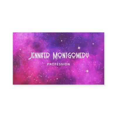 Pink & Purple Space & Stars Faux Galaxy