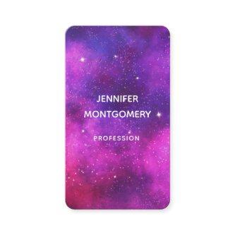 Pink & Purple Space & Stars Faux Galaxy