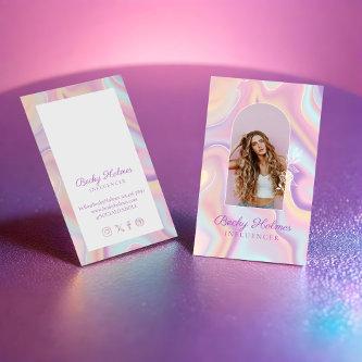 Pink & Purple Watercolor Holographic Design Beauty