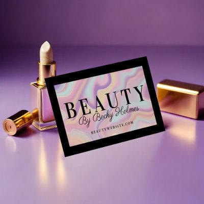 Pink & Purple Watercolor Holographic Design Beauty