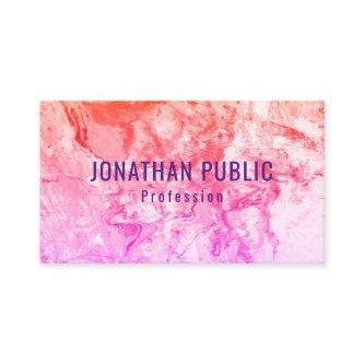 Pink Purple Yellow Orange Trendy Modern Abstract