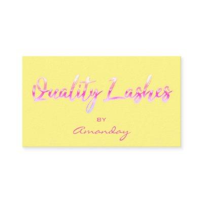 Pink Quality Lashes Extension Script QR Code Logo