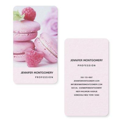 Pink Raspberry Macarons French Pastry