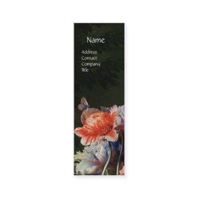 PINK RED ANEMONES WHITE FLOWERS,BUTTERFLY MONOGRAM MINI