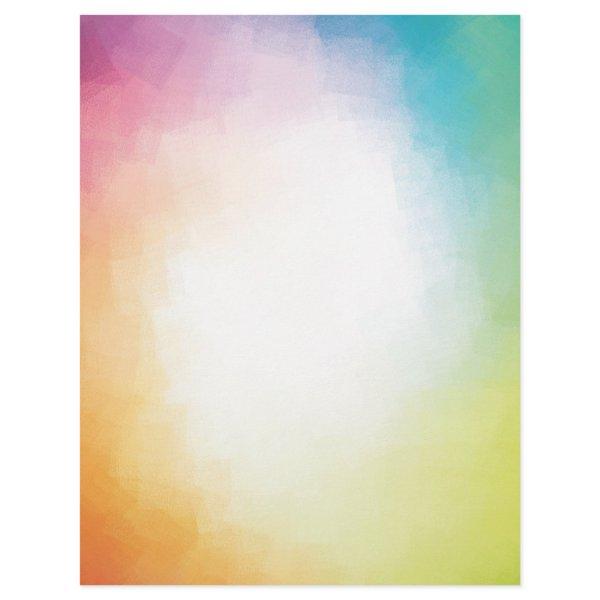 Pink Red Blue Green Yellow Modern Abstract Letterhead