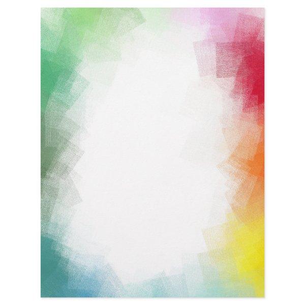 Pink Red Blue Green Yellow Modern Colorful Custom Letterhead