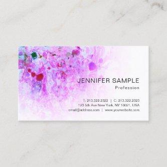 Pink Red Blue Purple Green Modern Abstract Elegant