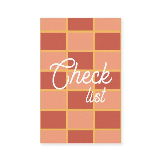 Pink Red Checkered Square Pattern
