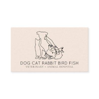 Pink Rescue Veterinary Dog cat fish rabbit bird