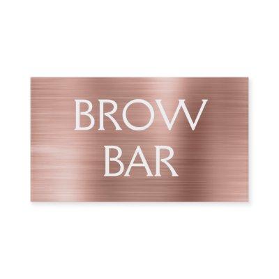 Pink & Rose Gold Brow Bar - Brows