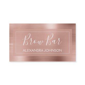 Pink & Rose Gold Foil Eye Brow Bar
