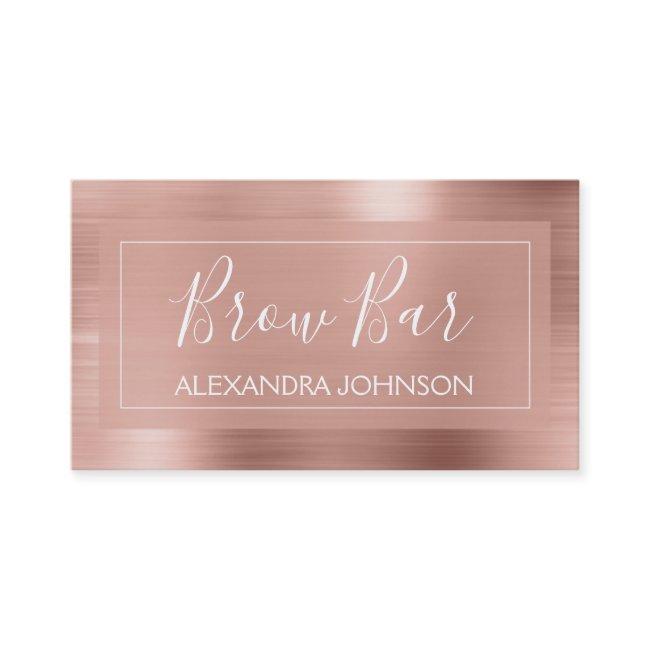 Pink & Rose Gold Foil Eye Brow Bar