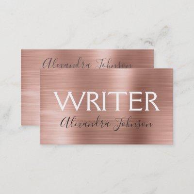 Pink & Rose Gold Foil Writer or Author
