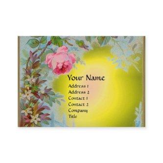 PINK ROSES & JASMINES MONOGRAM GEM yellow white