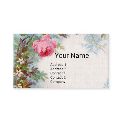 PINK ROSES & JASMINES MONOGRAM PURPLE GEM  Floral