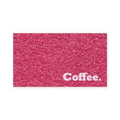 Pink Sand Simple Minimal Coffee | Style R Loyalty Card