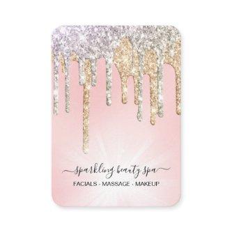 *~* Pink Silver + Gold  Drip Dripping GLITTER AP7