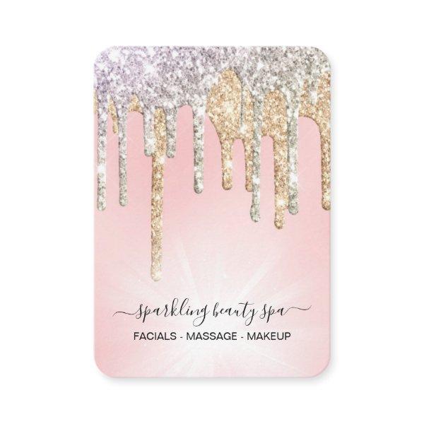 *~* Pink Silver + Gold  Drip Dripping GLITTER AP7
