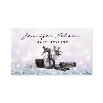 Pink Sparkle Bokeh Hair stylist Salon Tools Beauty