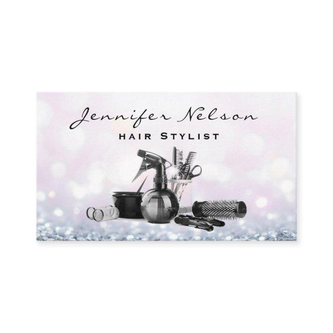 Pink Sparkle Bokeh Hair stylist Salon Tools Beauty