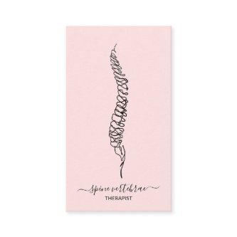 Pink Spine vertebrae orthopedic doctor