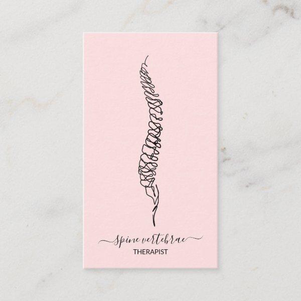 Pink Spine vertebrae orthopedic doctor