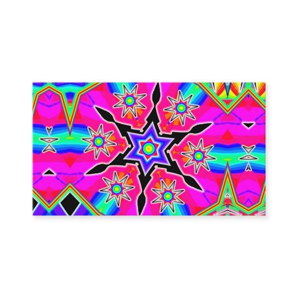 Pink Star Snowflake (Edit Text)