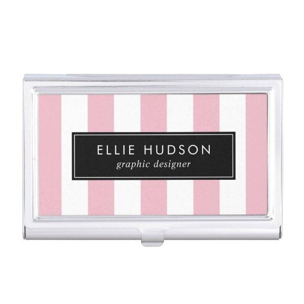 Pink Stripes, White Stripes, Striped Pattern  Case