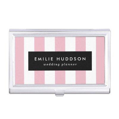 Pink Stripes, White Stripes, Striped Pattern  Case