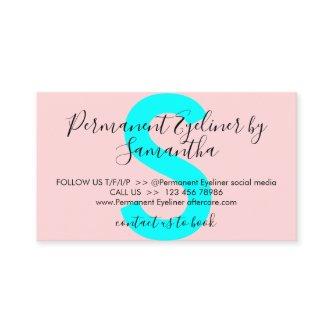 Pink Teal Permanent Eyeliner Avoids Aftercare