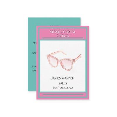 Pink & Teal Retro 80's Miami  Sunglasses