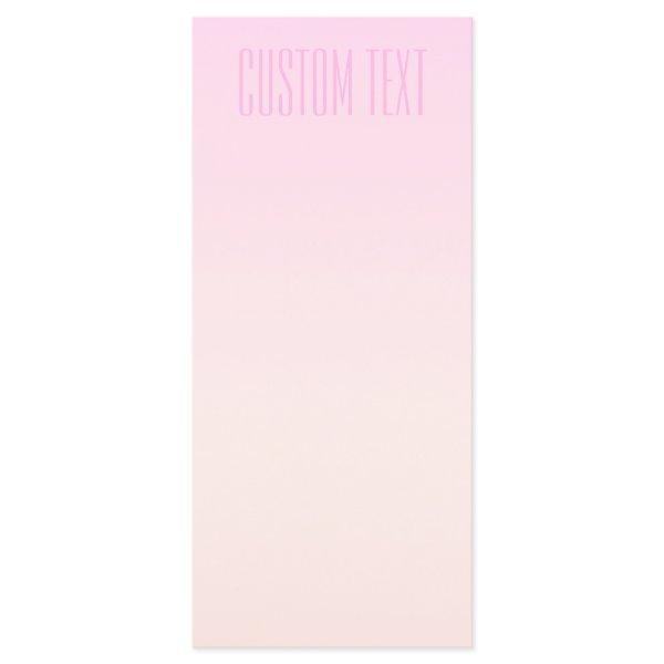 Pink to Peach Sunset Ombre with Customizable Text Menu