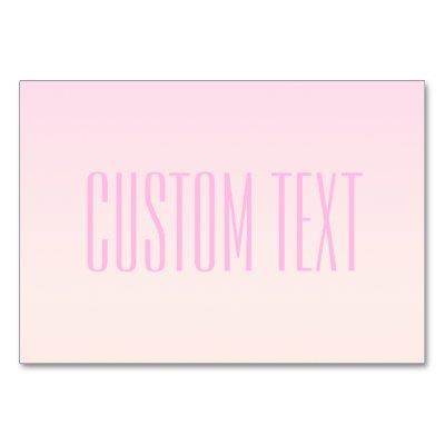 Pink to Peach Sunset Ombre with Customizable Text Table Number
