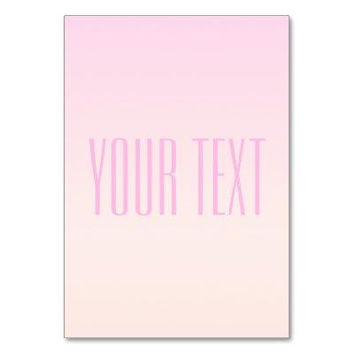 Pink to Peach Sunset Ombre with Customizable Text Table Number