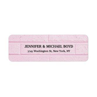 Pink Wall Retro Stylish Classical Family Label