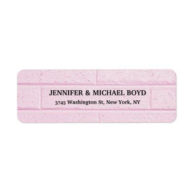 Pink Wall Retro Stylish Classical Family Label