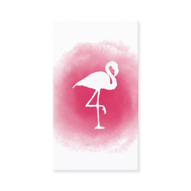 Pink Watercolor Flamingo