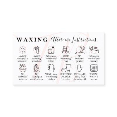 Pink Waxing aftercare twelve advice instruction