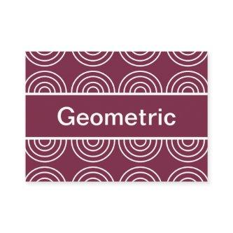 Pink White Concentric Circles Geometric Pattern