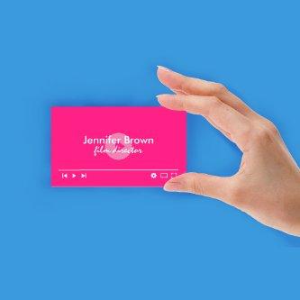 Pink Youtuber Video Editor Movie Makers Vlogger