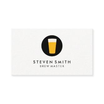 Pint of Beer Logo Black White