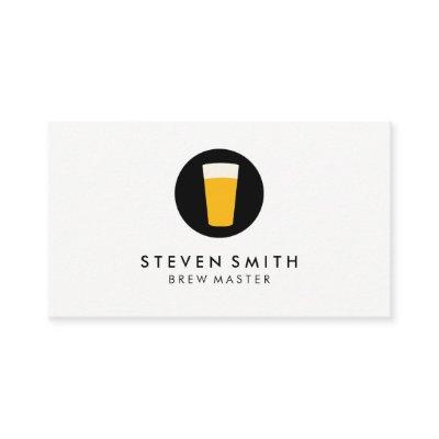 Pint of Beer Logo Black White
