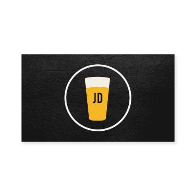 Pint of Beer Logo Trendy Black