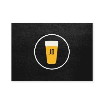 Pint of Beer Logo Trendy Black