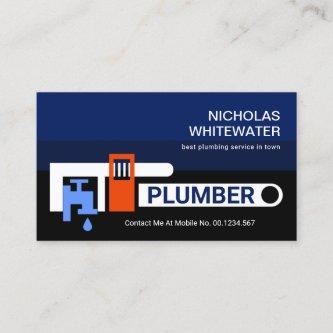 Pipe Wrench Blue Water Plumbing
