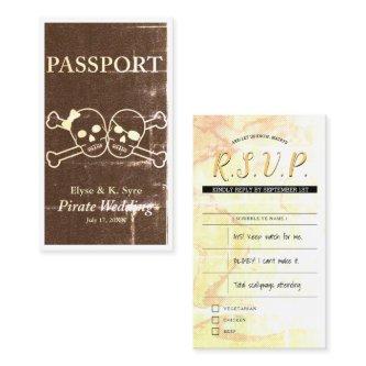 pirate wedding rsvp inserts