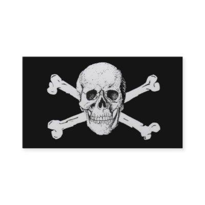 Pirates Black Skull and Crossbones